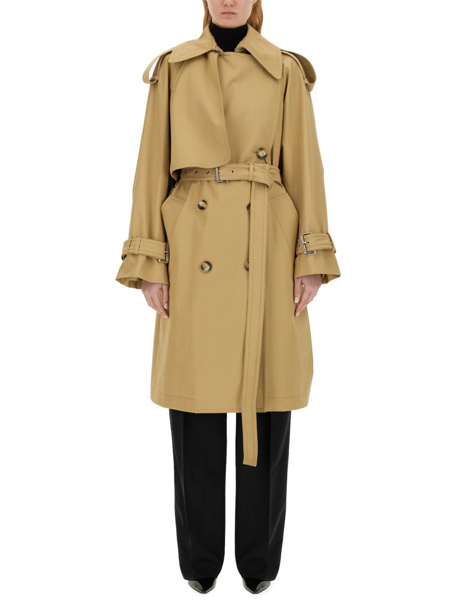 SPORTMAX TRENCH OVERSIZE IN COTONE ANTI GOCCIA