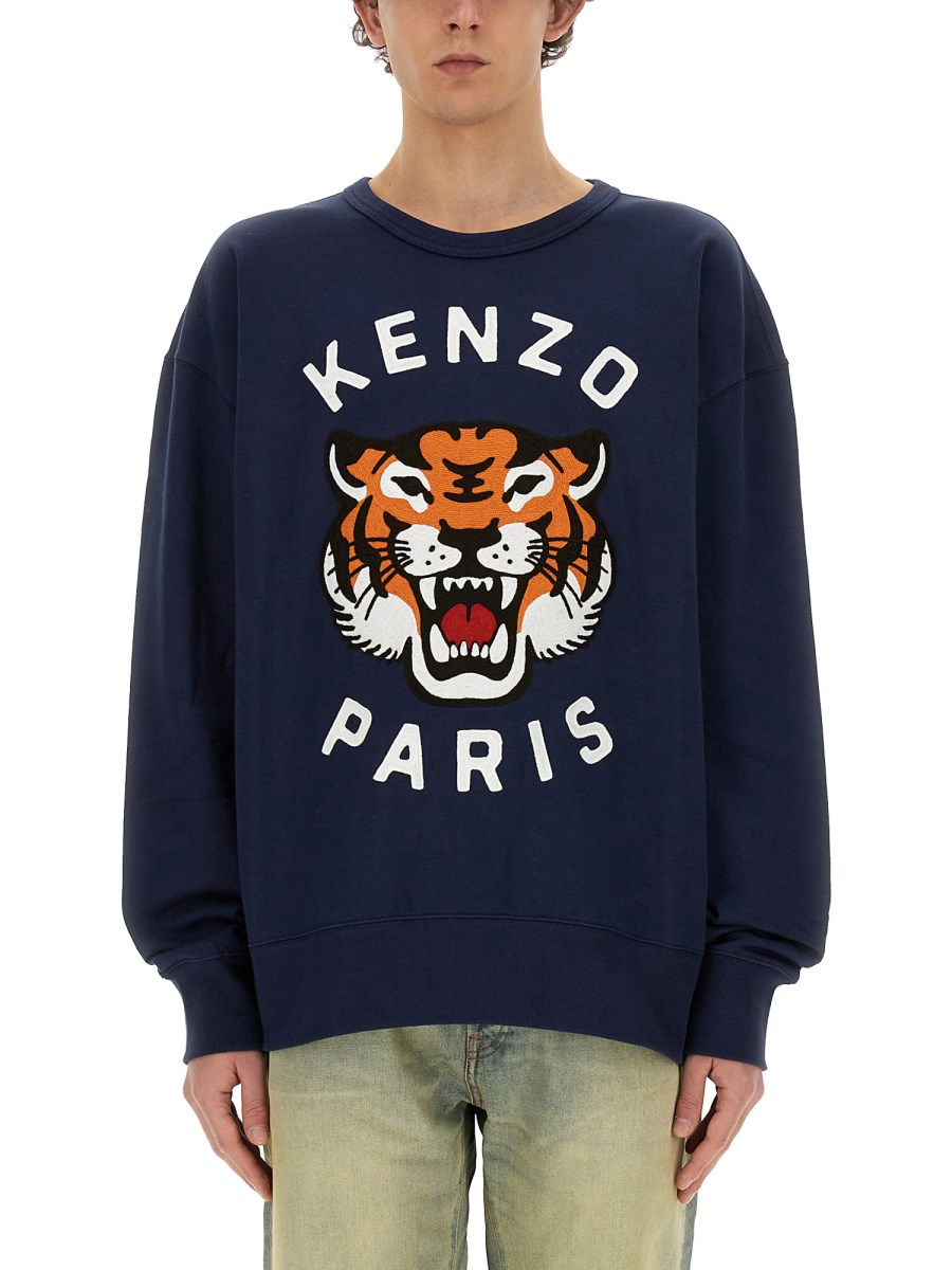 KENZO FELPA LUCKY TIGER IN COTONE online Scarpe