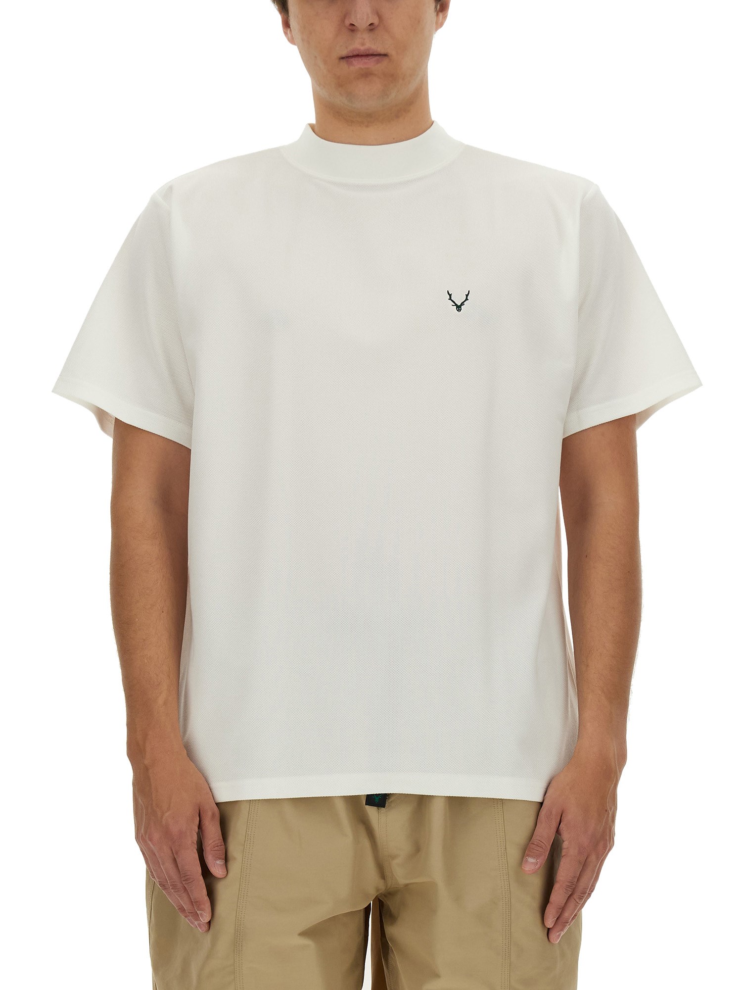 Shop South2 West8 T-shirt With Logo In White