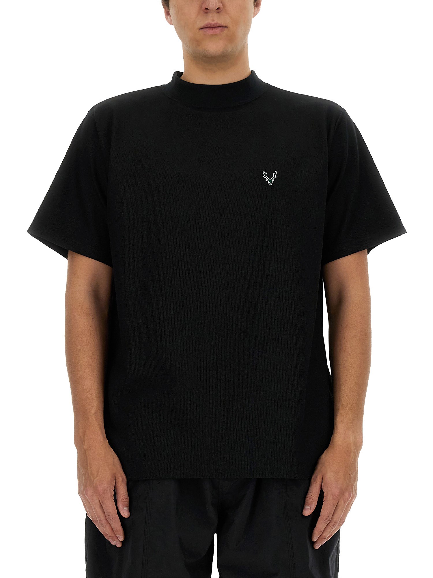 Shop South2 West8 Cotton T-shirt In Black