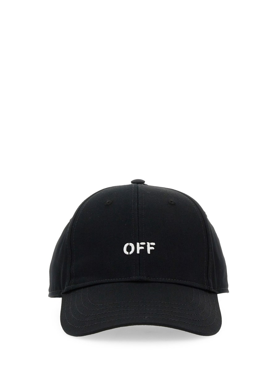 OFF-WHITE CAPPELLO DA BASEBALL IN COTONE CON LOGO