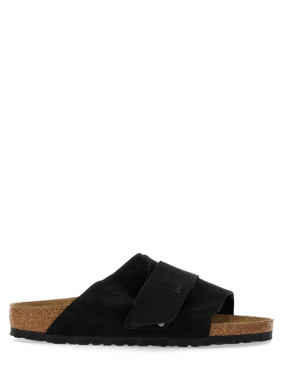 BIRKENSTOCK SANDALO KYOTO IN NABUCK E PELLE SCAMOSCITA