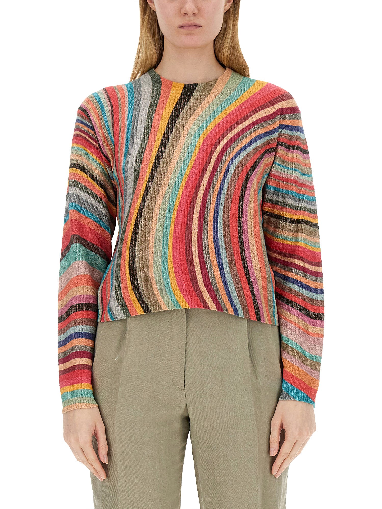 Shop Ps By Paul Smith "swirl" Shirt In Multicolour
