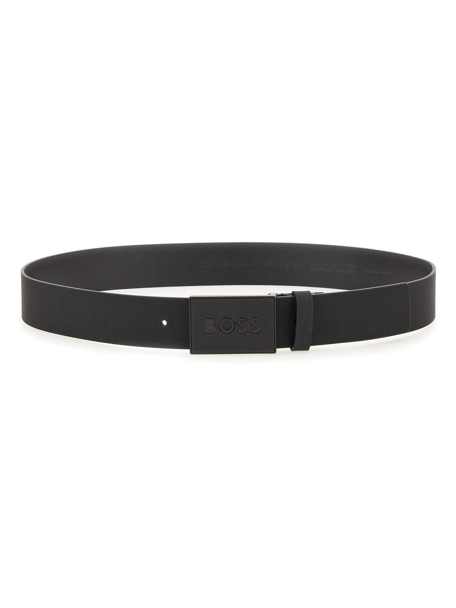 Shop Hugo Boss Belt With Logo In Black