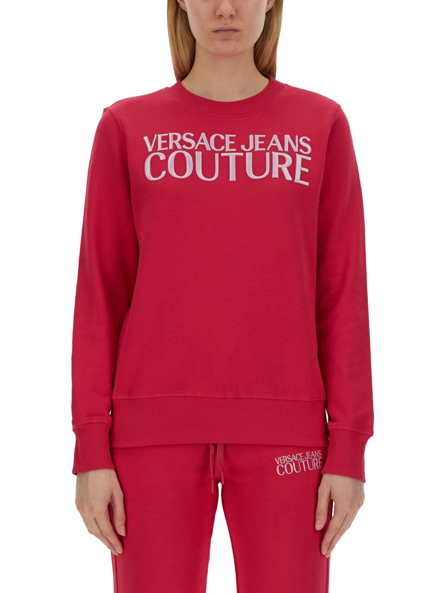 VERSACE JEANS COUTURE FELPA IN COTONE CON LOGO