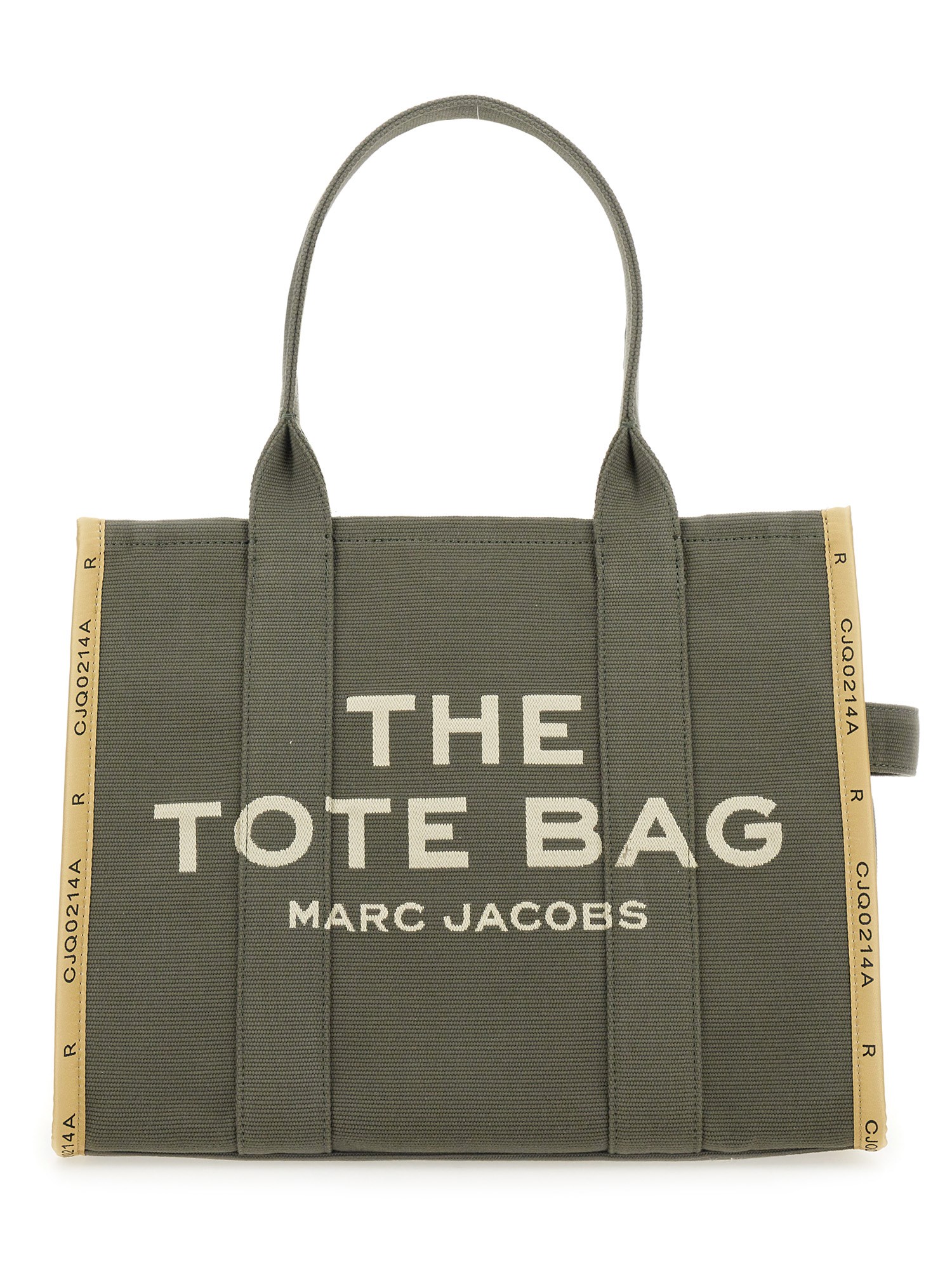 Shop Marc Jacobs "the Tote" Jacquard Large Bag In Military Green