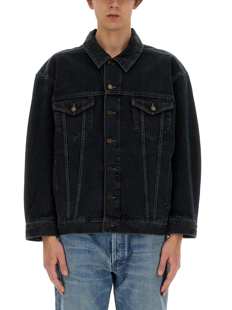 SAINT LAURENT GIACCA DI JEANS OVERSIZE