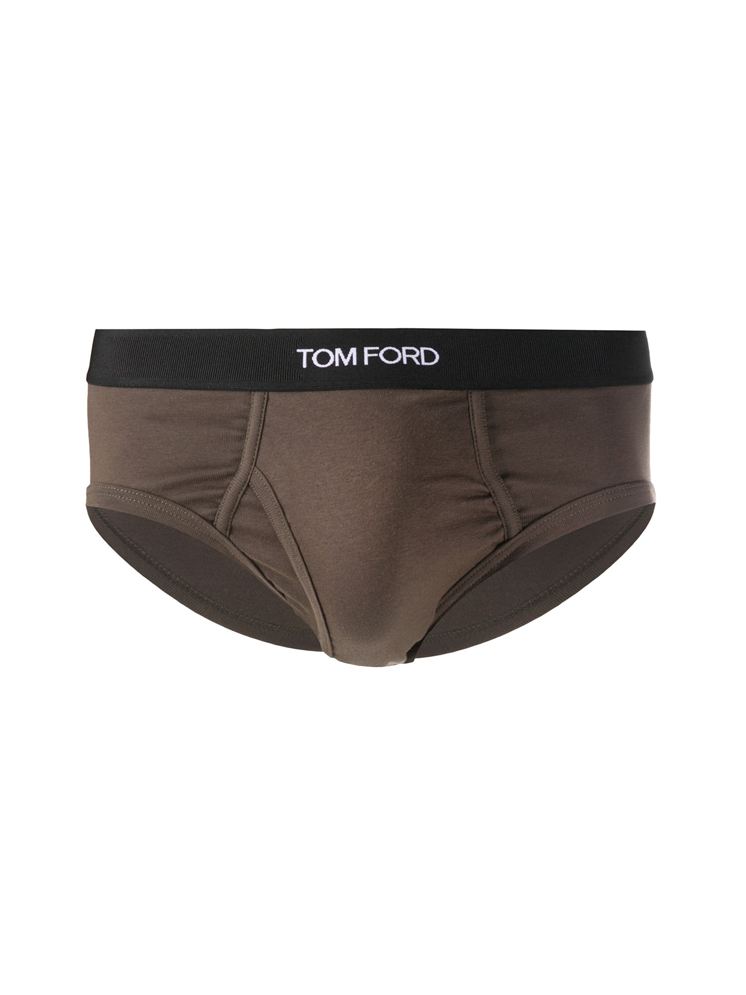 Shop Tom Ford Briefs With Logo In Brown