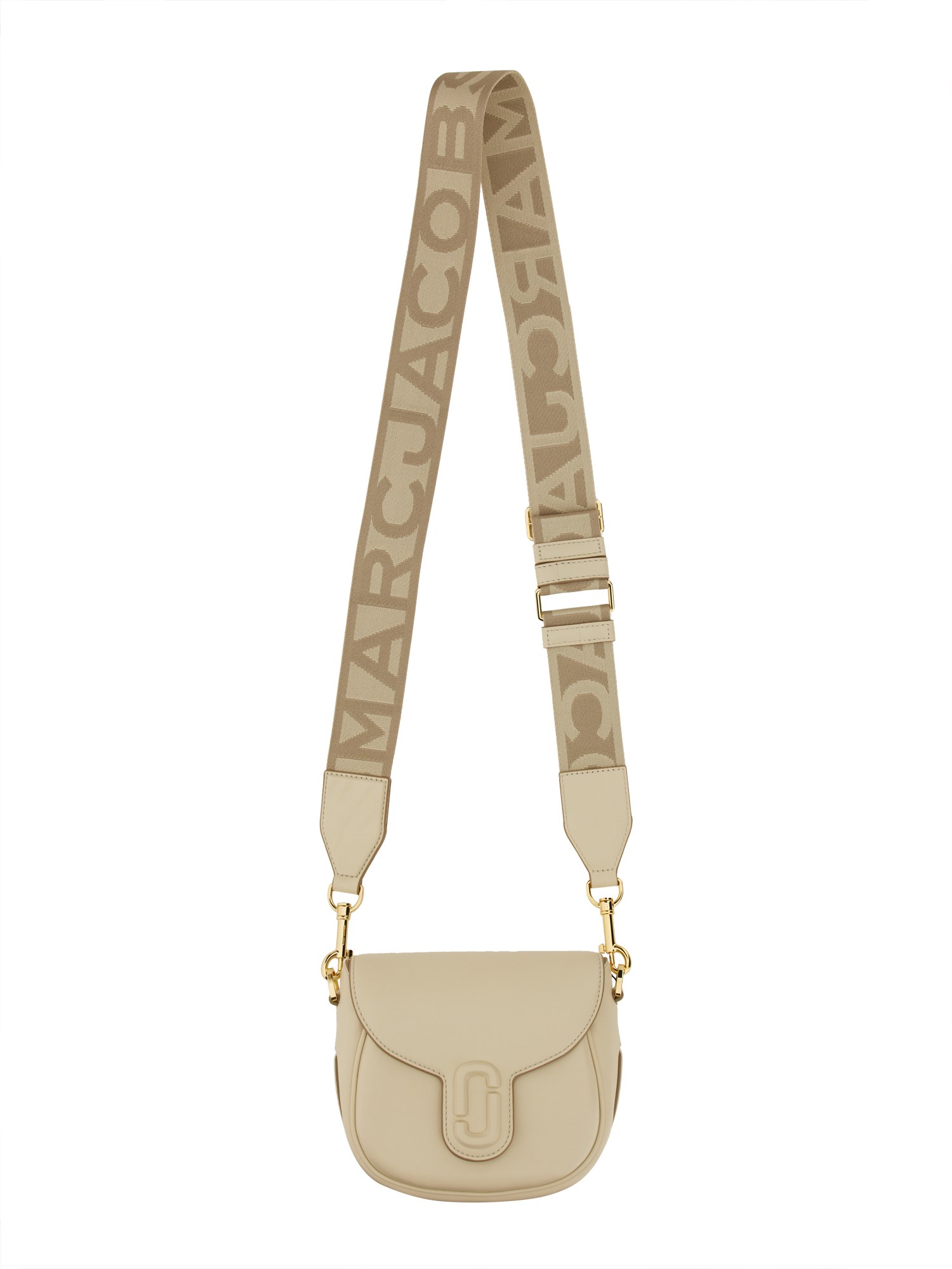 Shop Marc Jacobs "saddle The J Marc Small" Bag In Ivory