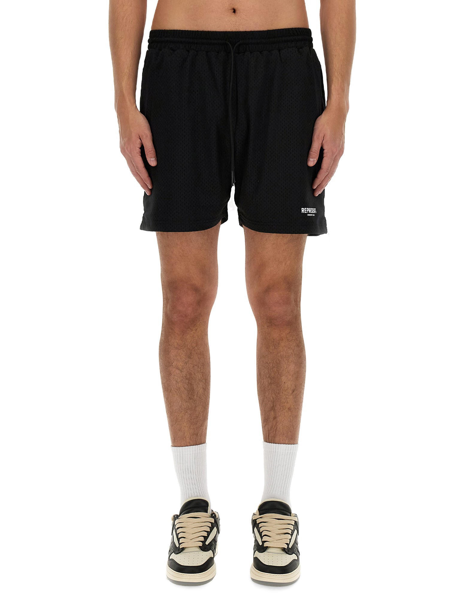 represent mesh bermuda shorts
