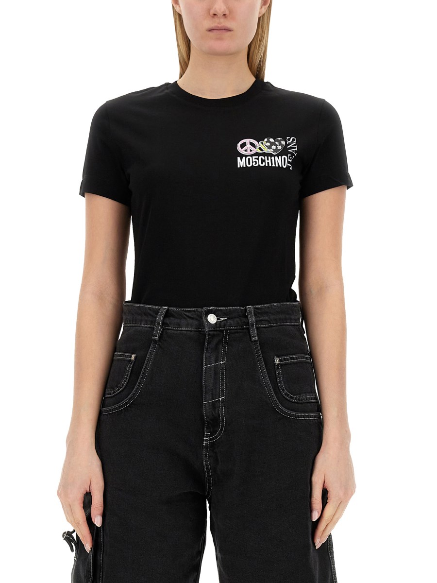 MOSCHINO JEANS T-SHIRT CON LOGO