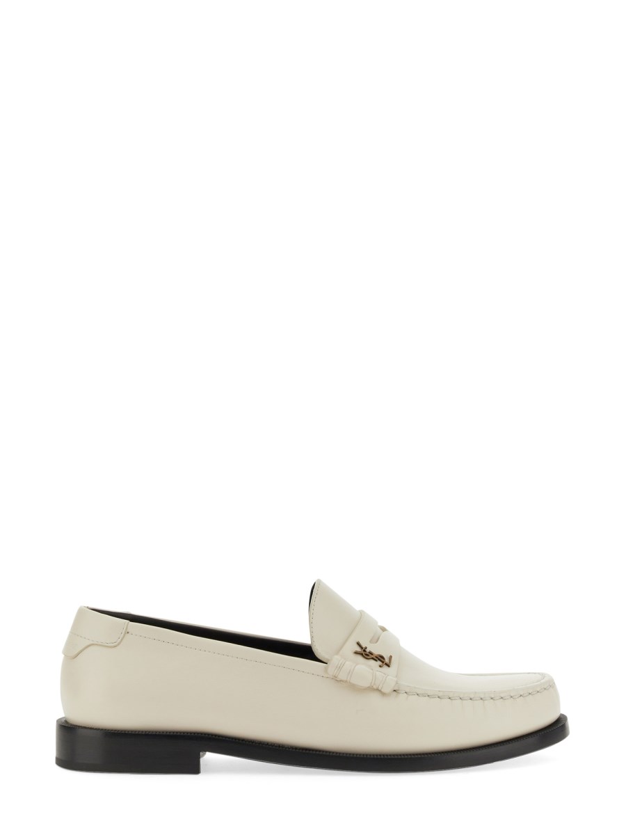 SAINT LAURENT MOCASSINO IN PELLE CON MONOGRAM