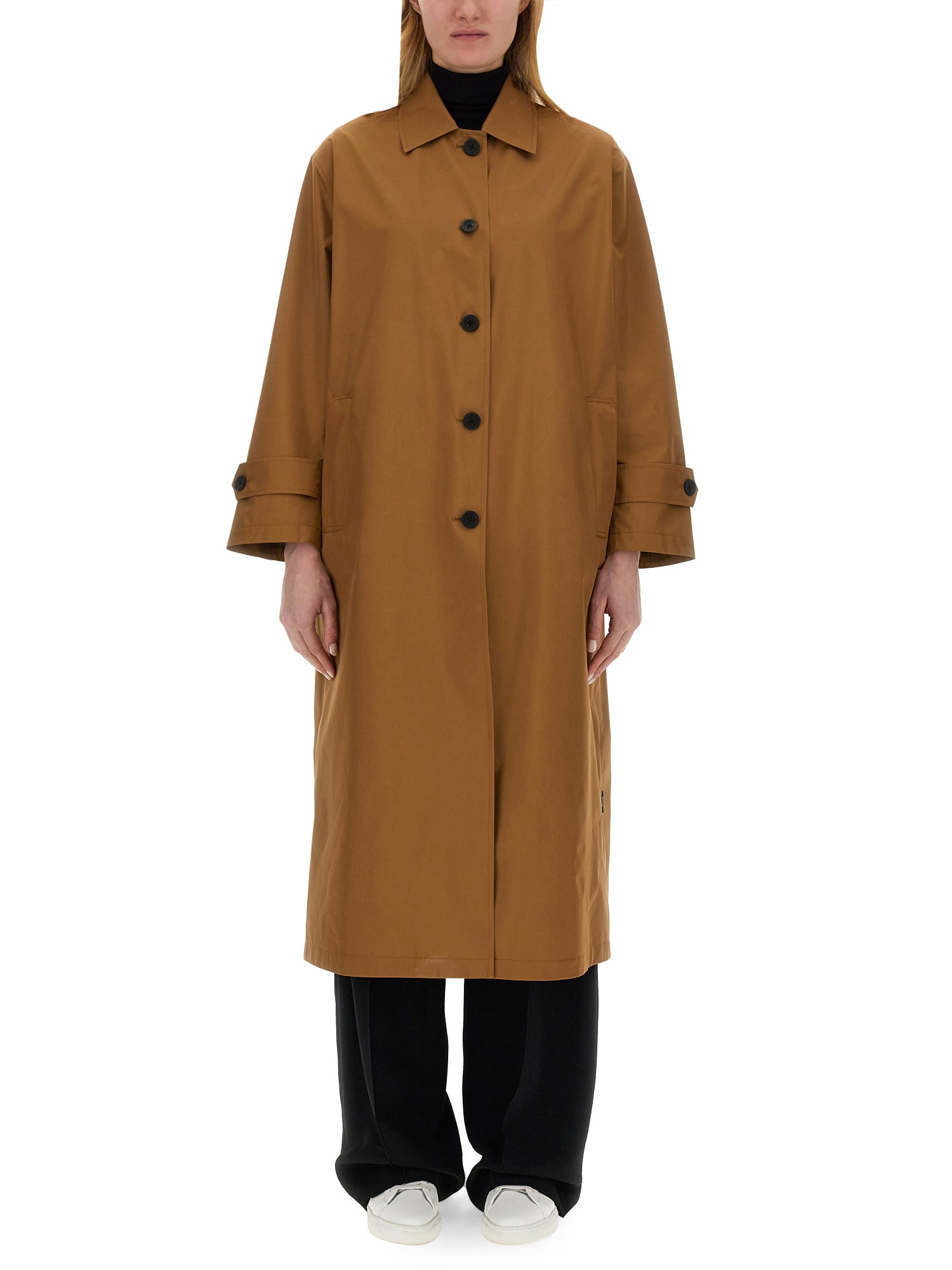 herno trench coat with buttons