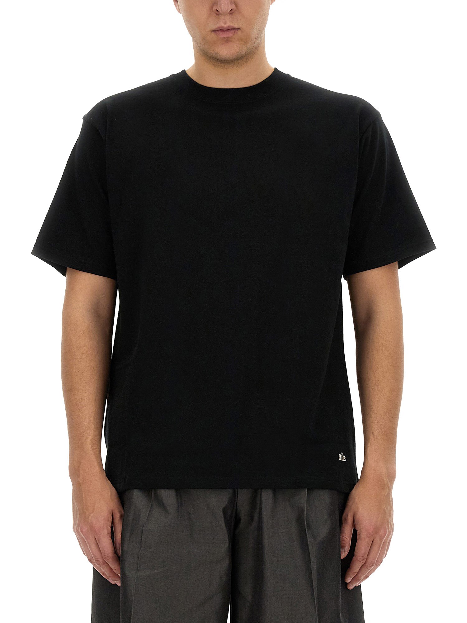 Shop Aïe Jersey T-shirt In Black