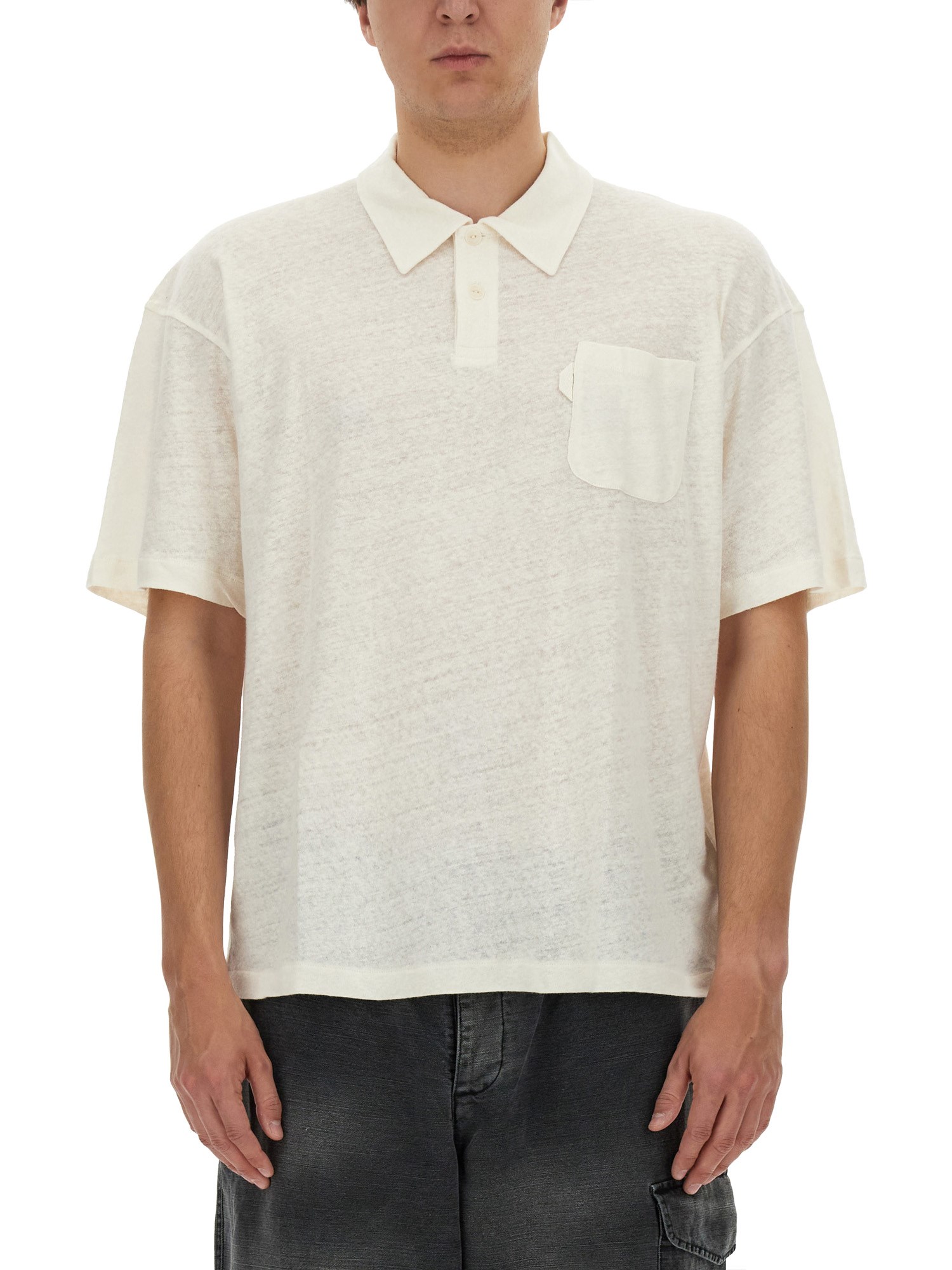 Shop Ymc You Must Create Polo "ivy" In White
