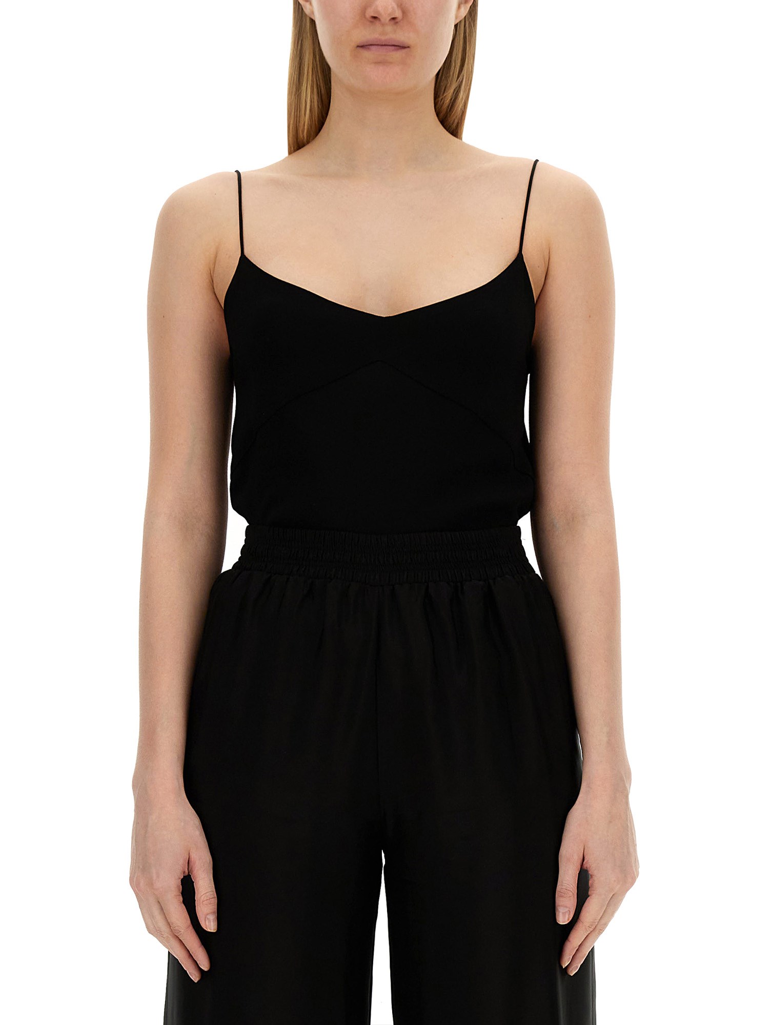 Shop Fabiana Filippi Viscose Tops. In Black