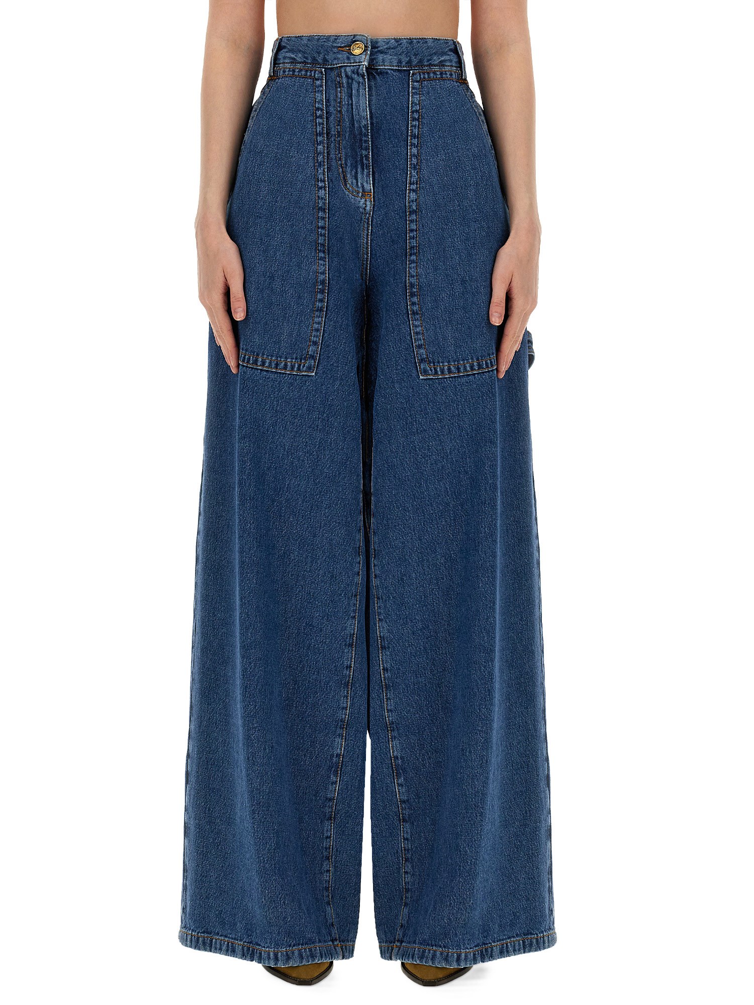 etro jeans wide leg