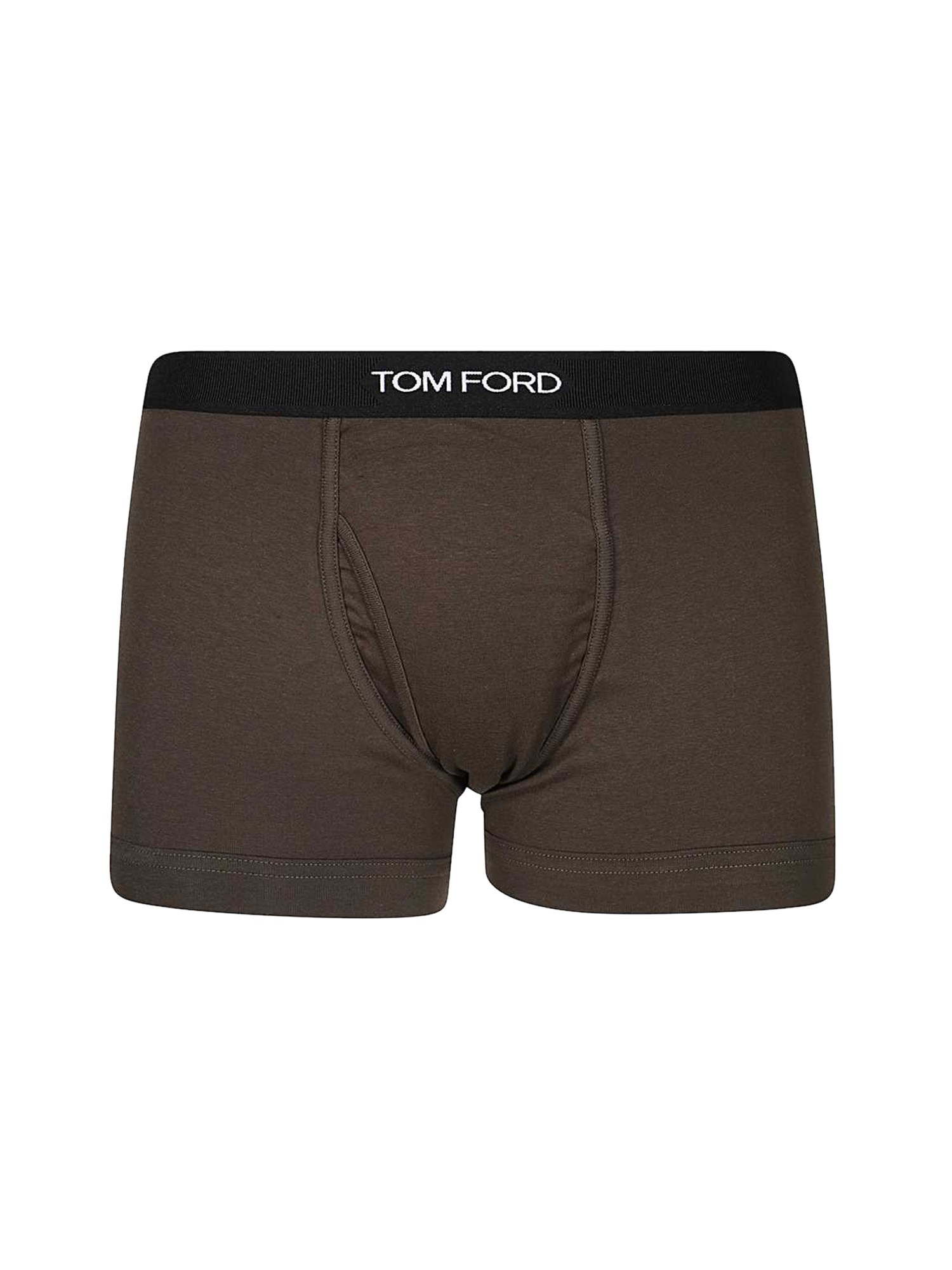 Shop Tom Ford Boxers With Logo In Brown