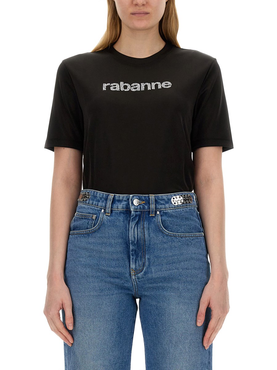 RABANNE T-SHIRT CON LOGO