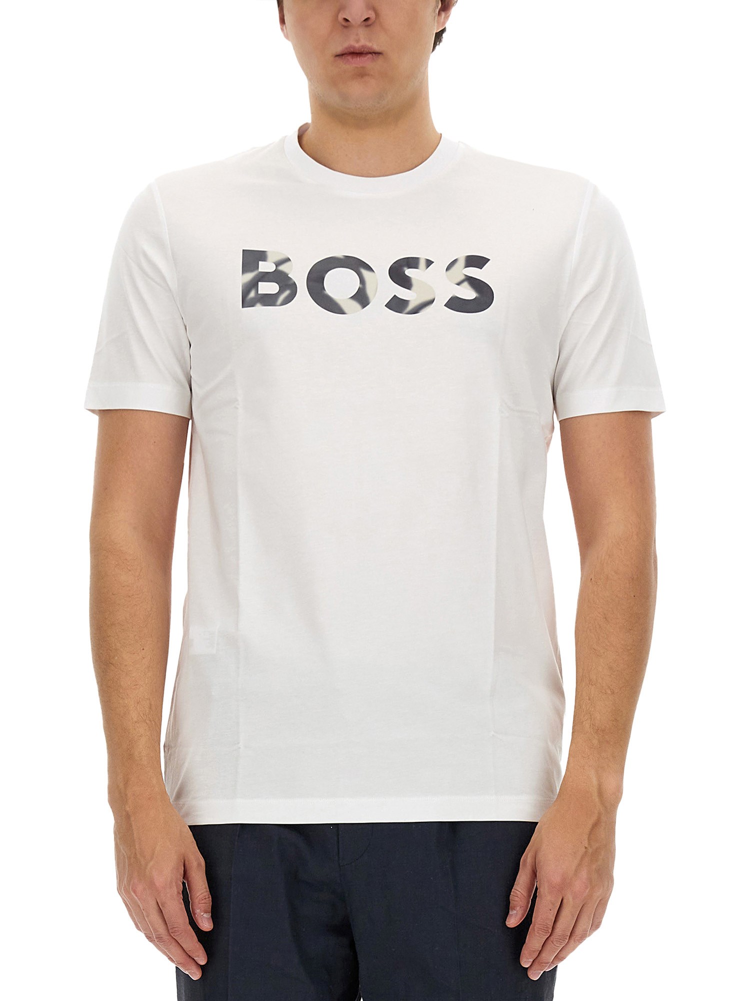 Hugo Boss T-shirt With Logo In White