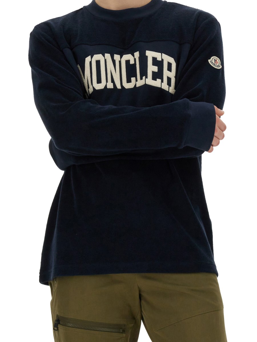 MONCLER - SWEATSHIRT WITH LOGO - Eleonora Bonucci