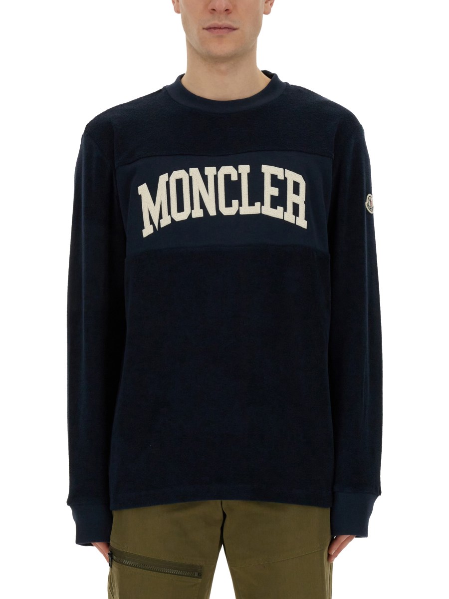 MONCLER - SWEATSHIRT WITH LOGO - Eleonora Bonucci