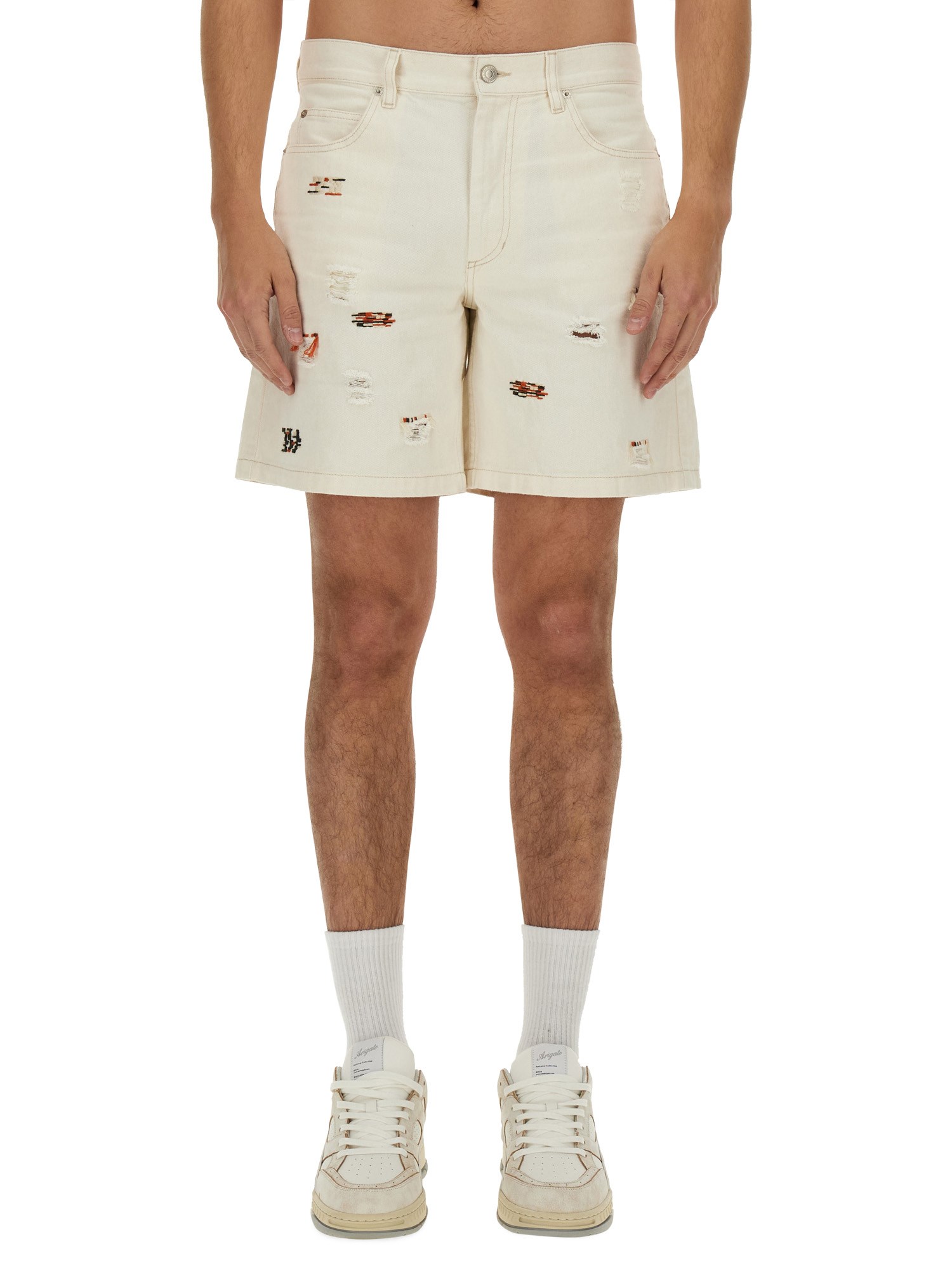 Marant Jerryl 牛仔短裤 In White