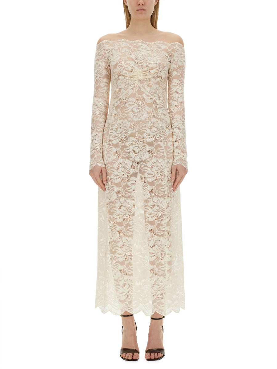 brown lace wedding dress Ren main image 0