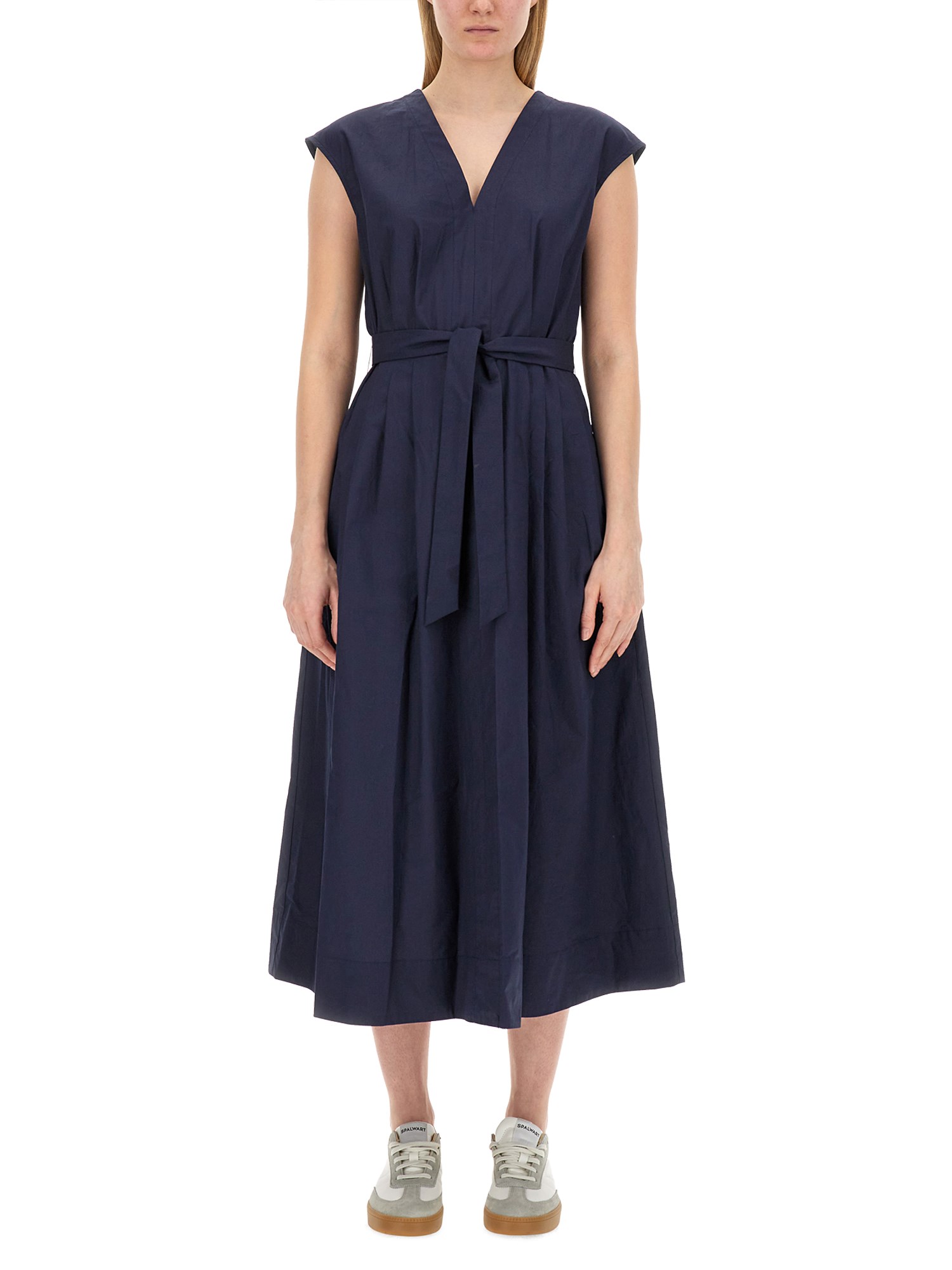 Shop Apc "willow" Dress In Blue