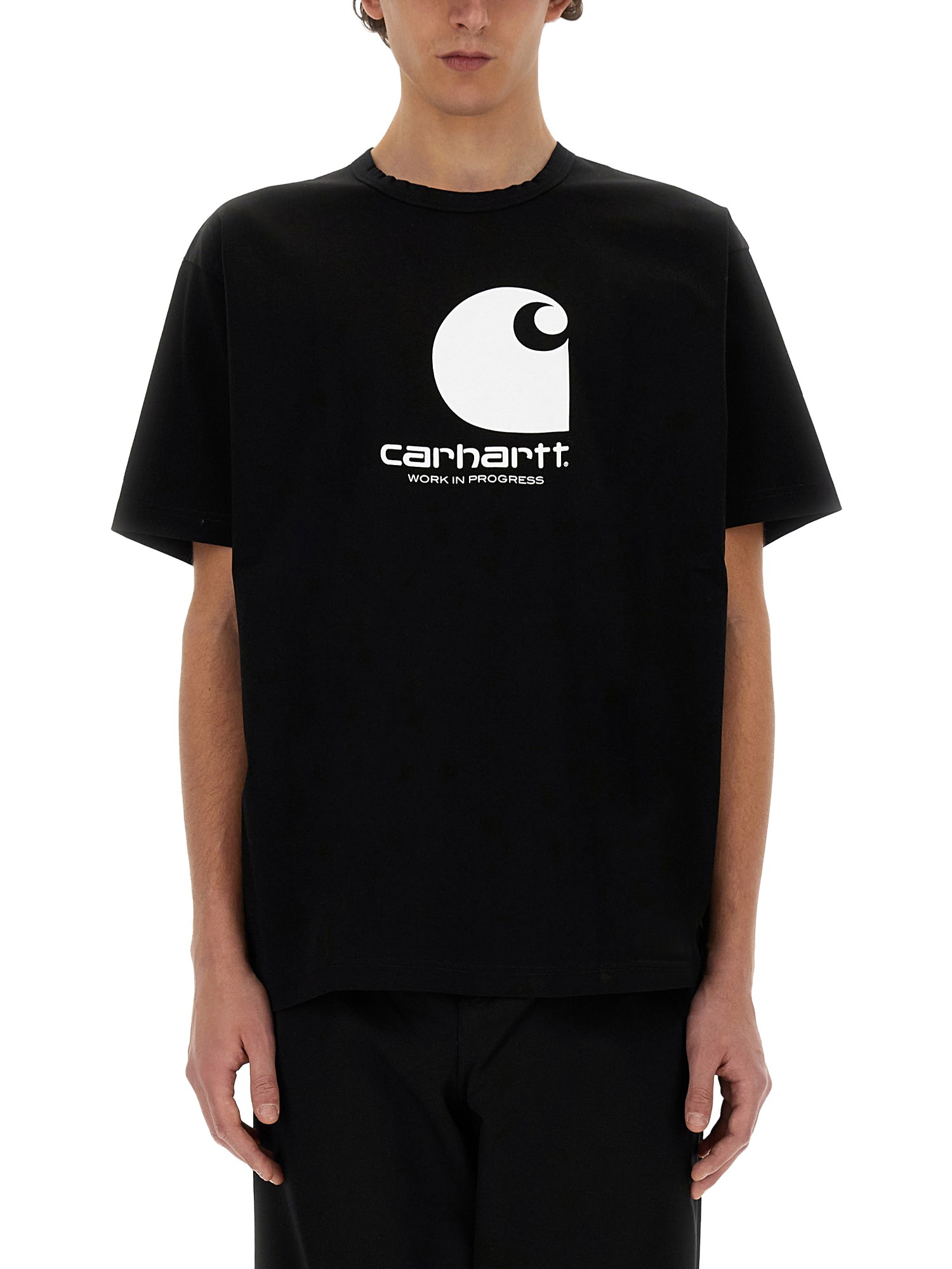 Shop Junya Watanabe X Carhartt T-shirt In Black