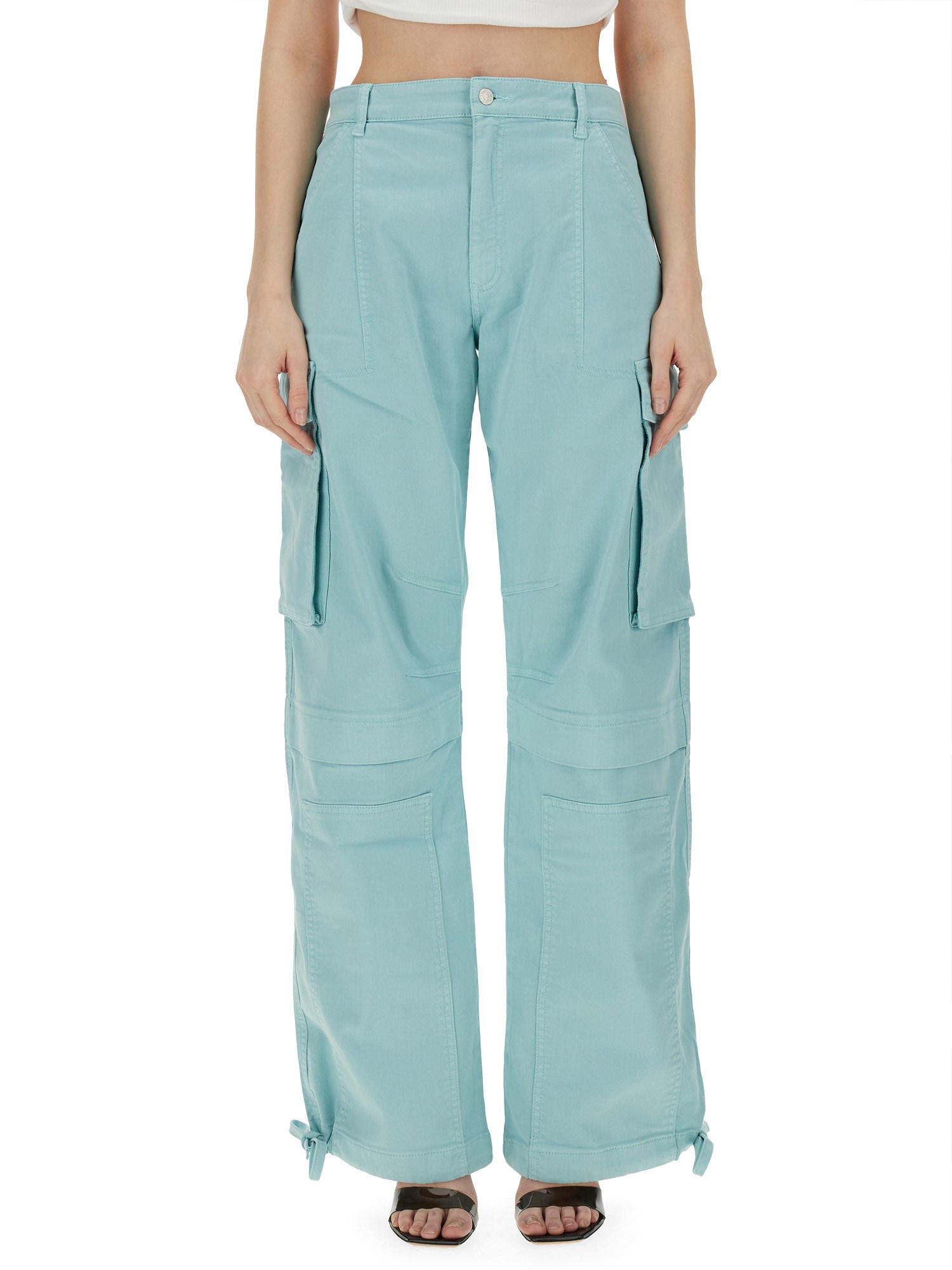 Moschino Cargo Pants In Baby Blue