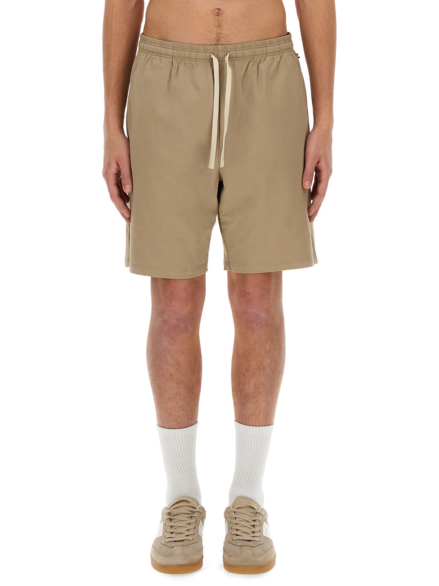 boss cotton bermuda shorts