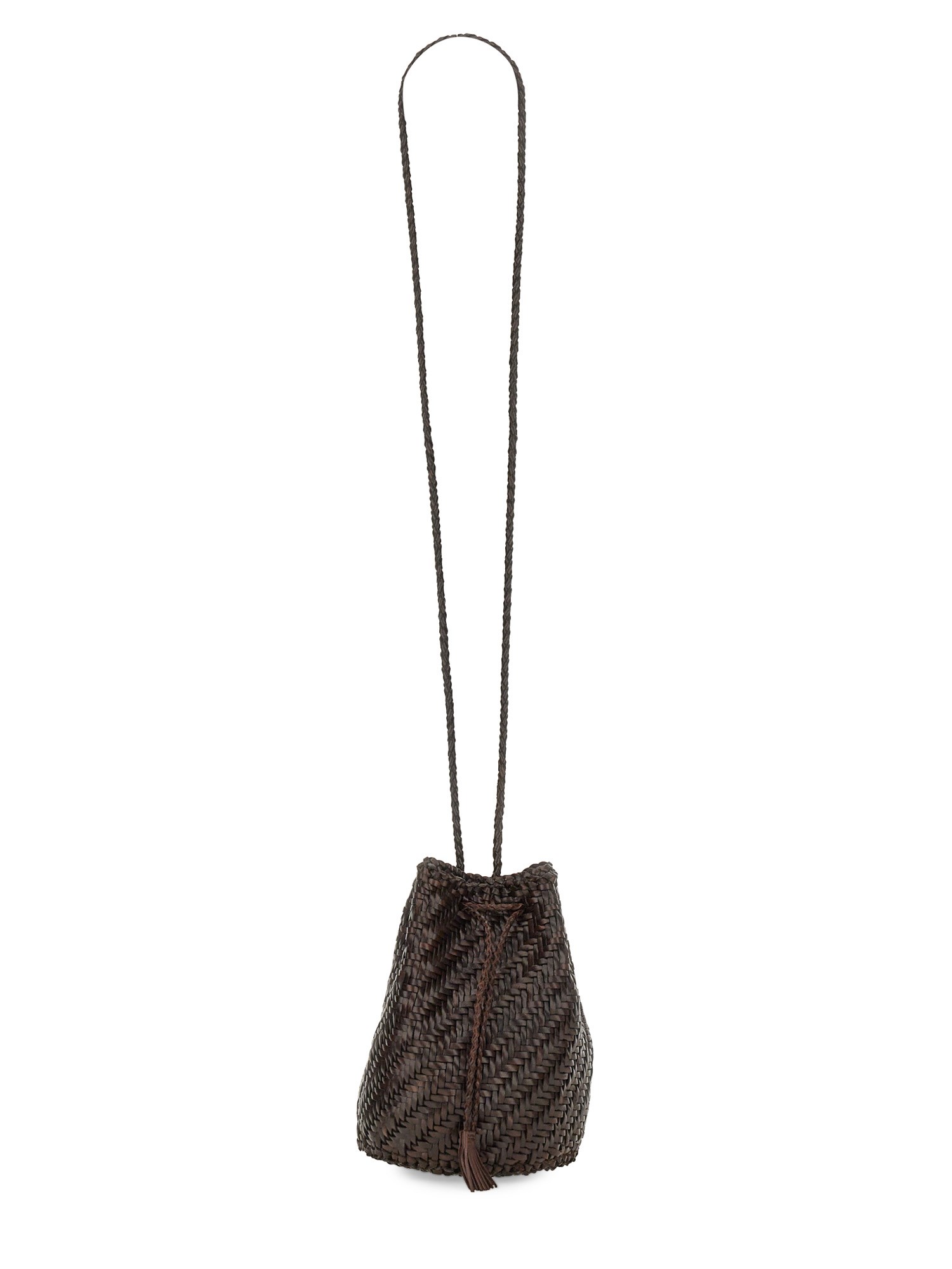 Shop Dragon Diffusion "pompom Double Jump Tan" Bag In Brown