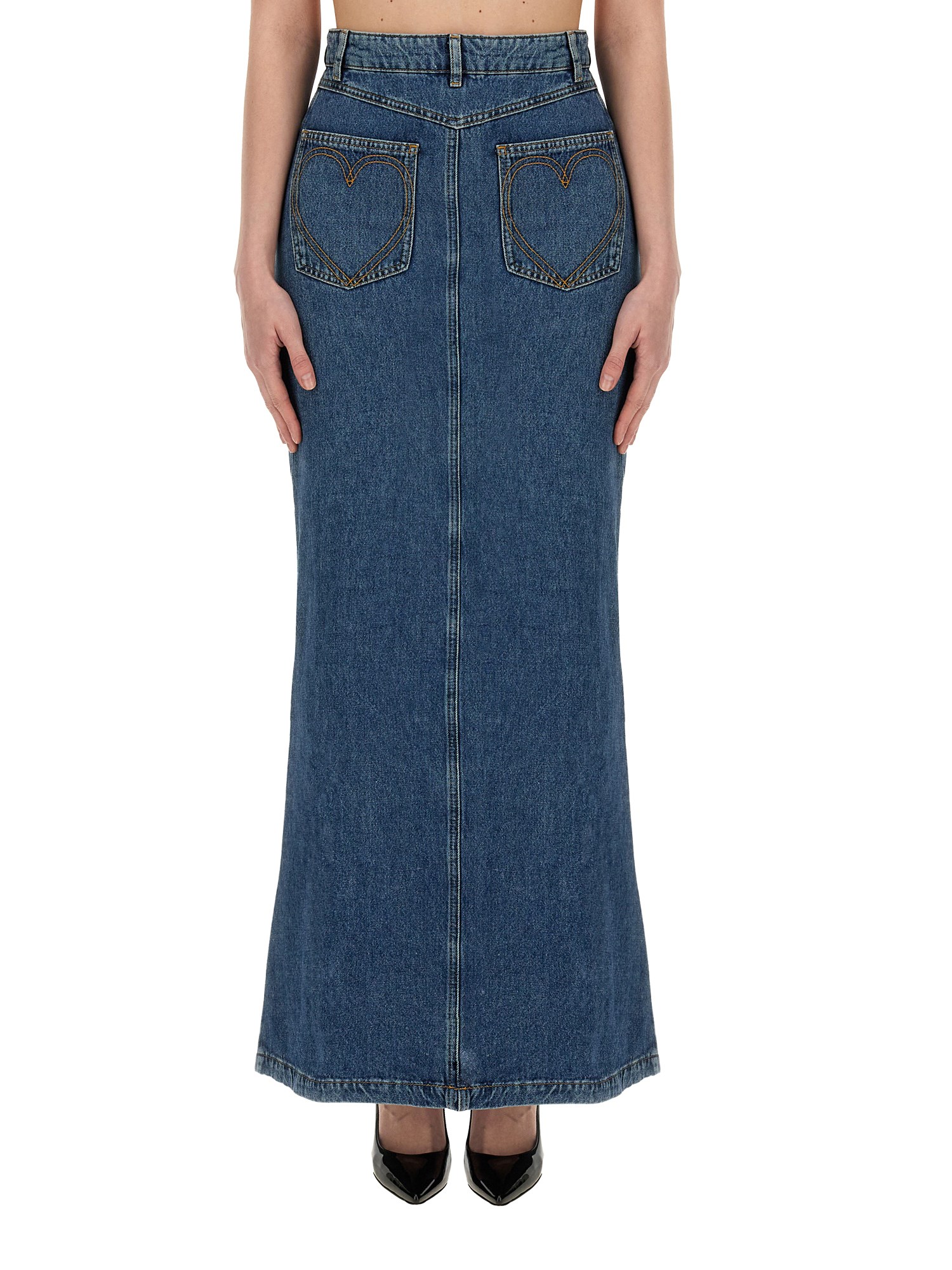 moschino jeans long skirt