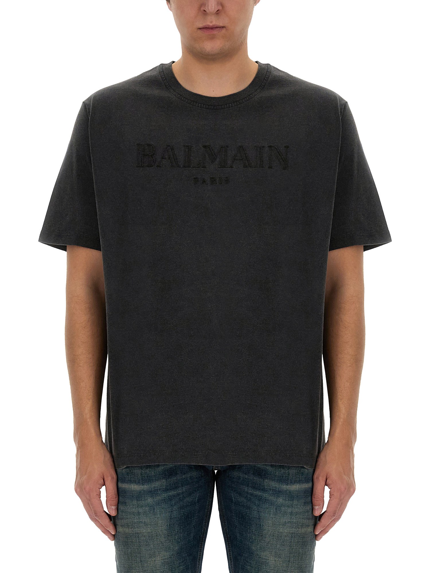balmain vintage logo t-shirt