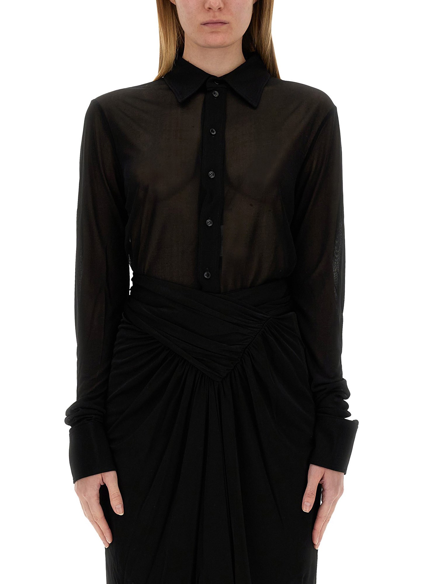 SAINT LAURENT JERSEY SHIRT 