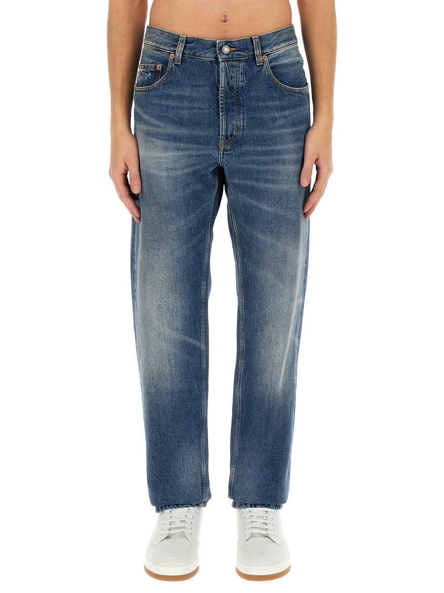 SAINT LAURENT JEANS LARGHI IN DENIM