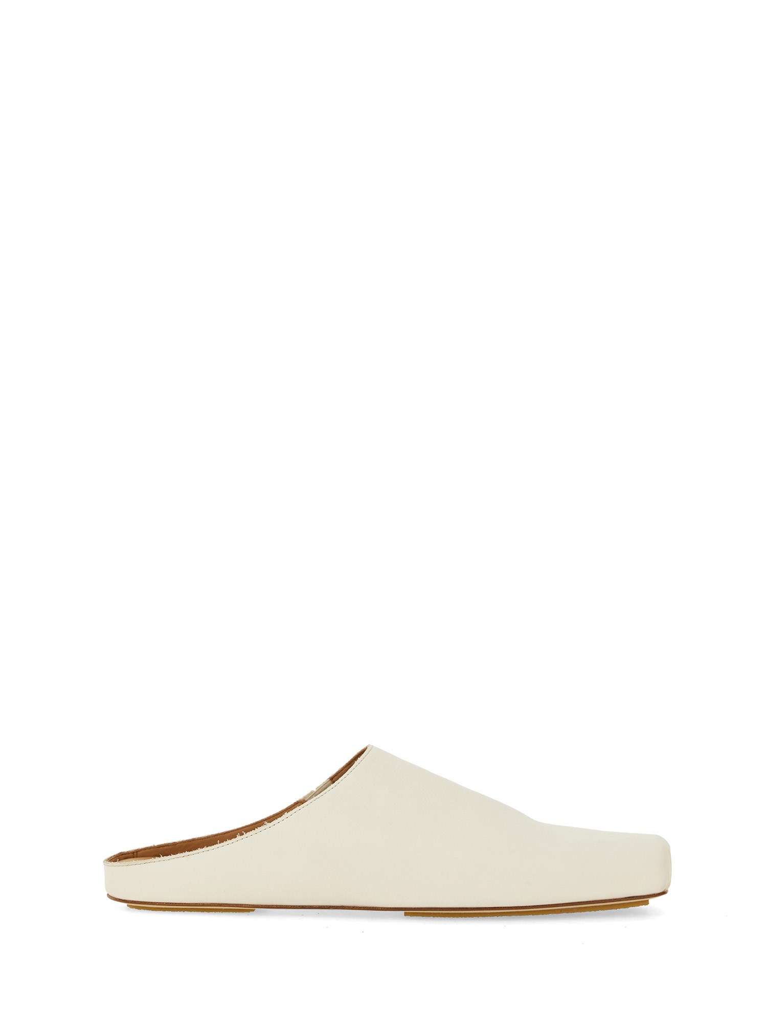 Uma Wang Sandal With Square Toe In White