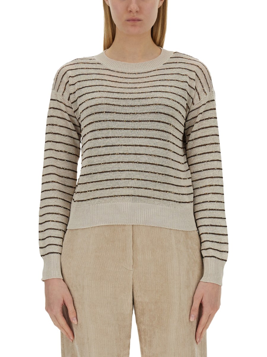 BRUNELLO CUCINELLI MAGLIA A RIGHE