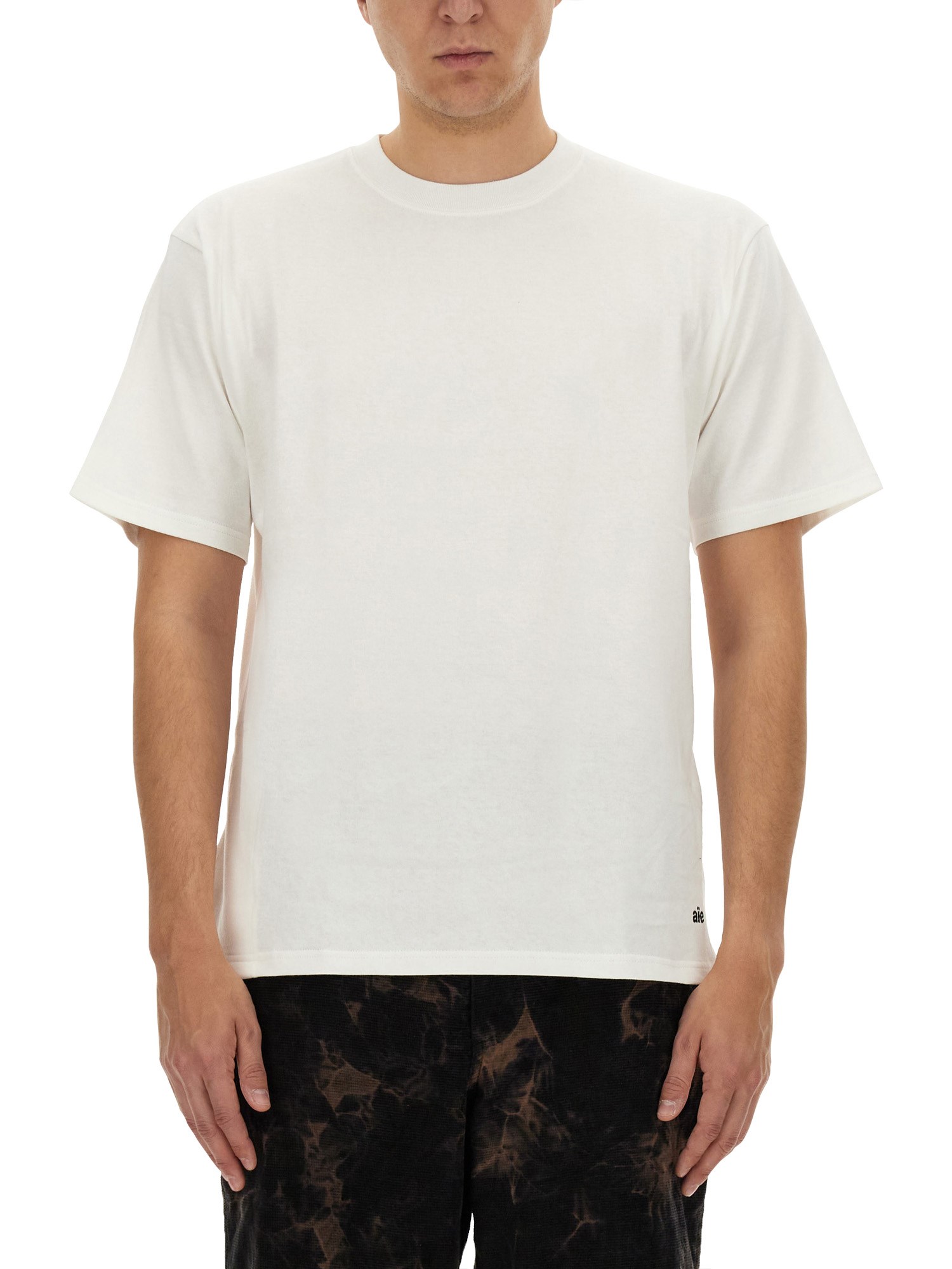 Shop Aïe Jersey T-shirt In White