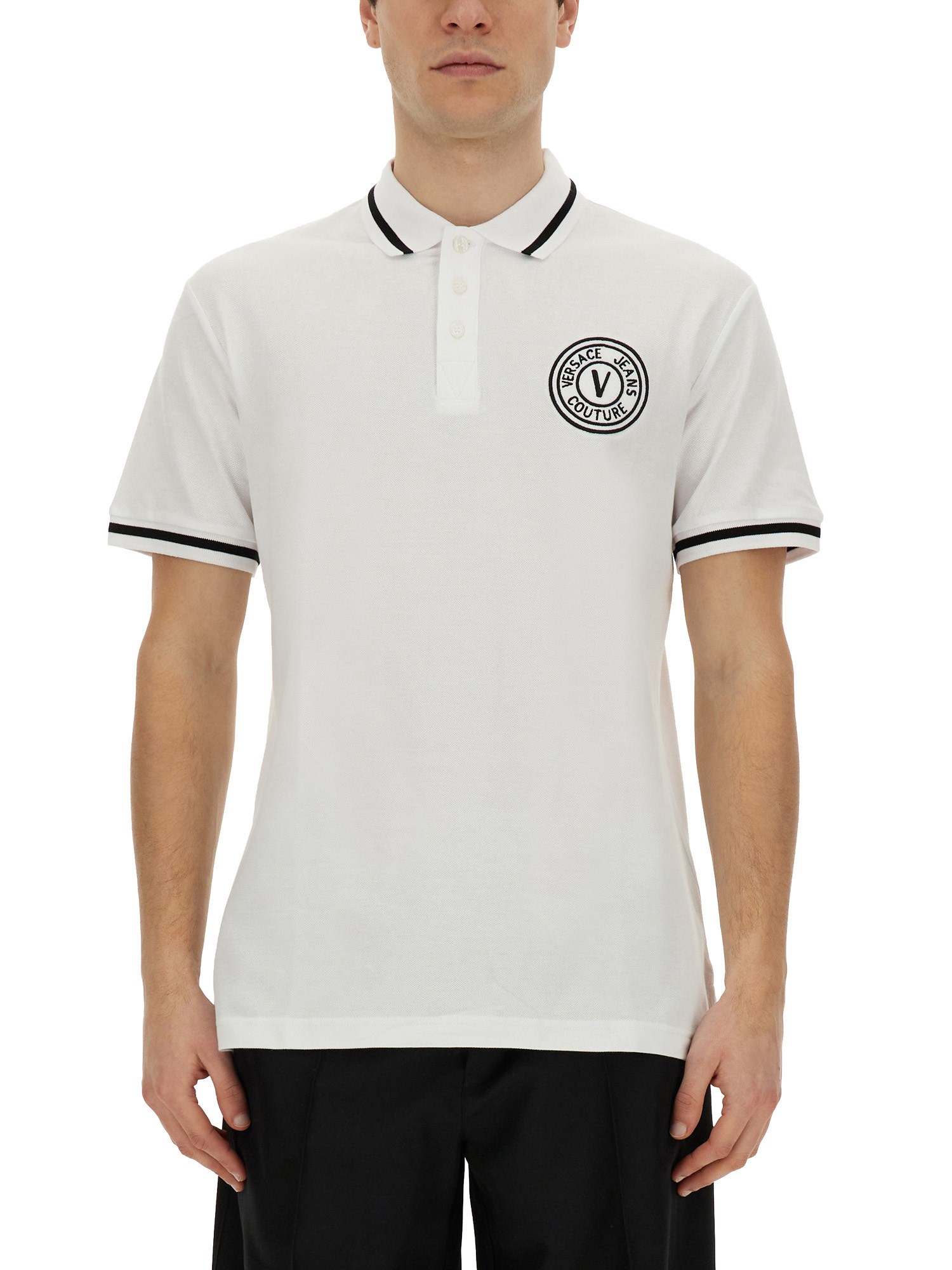 VERSACE JEANS COUTURE POLO WITH LOGO