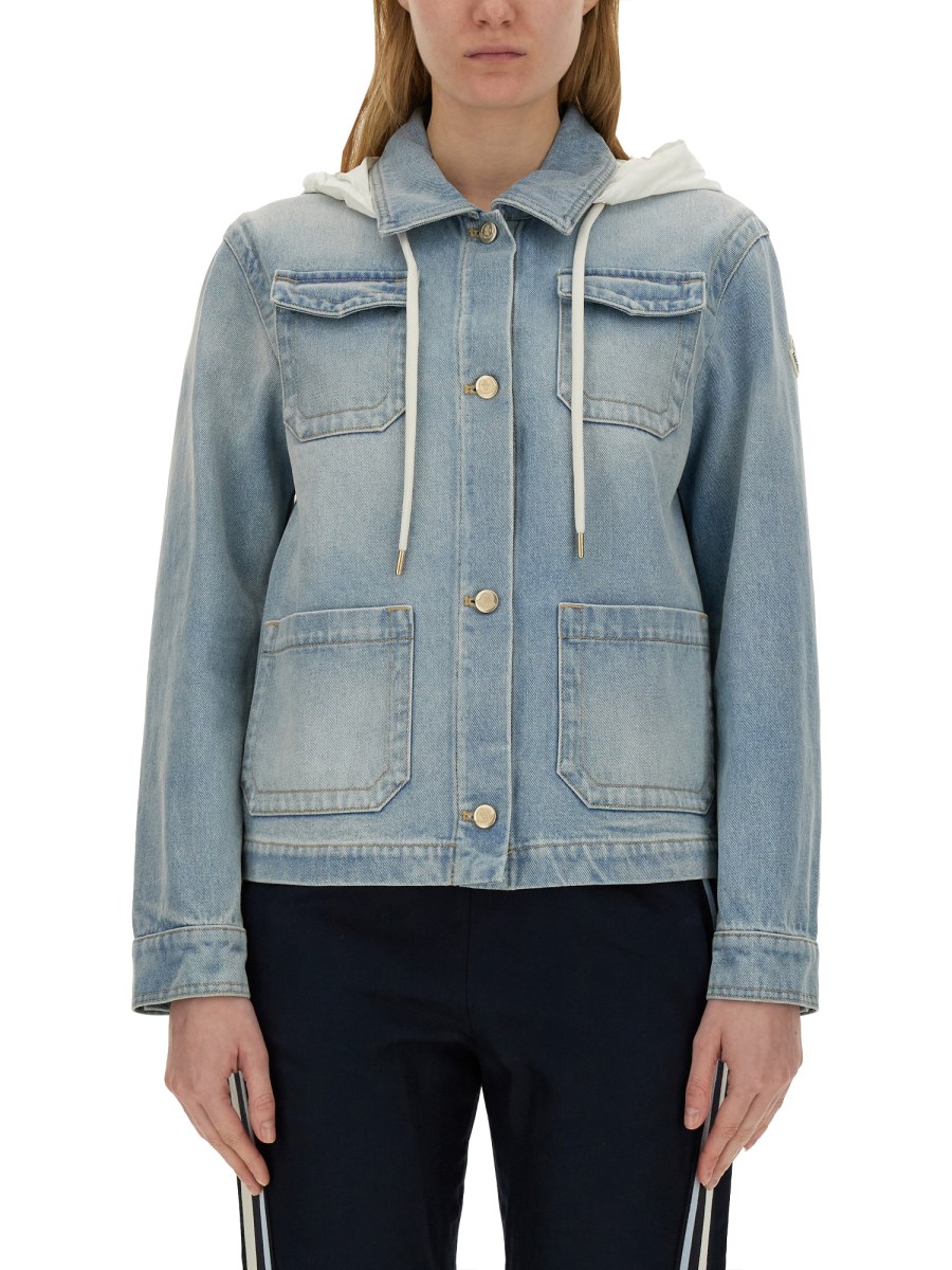 MONCLER GIACCA "MELISSA" IN DENIM DI COTONE