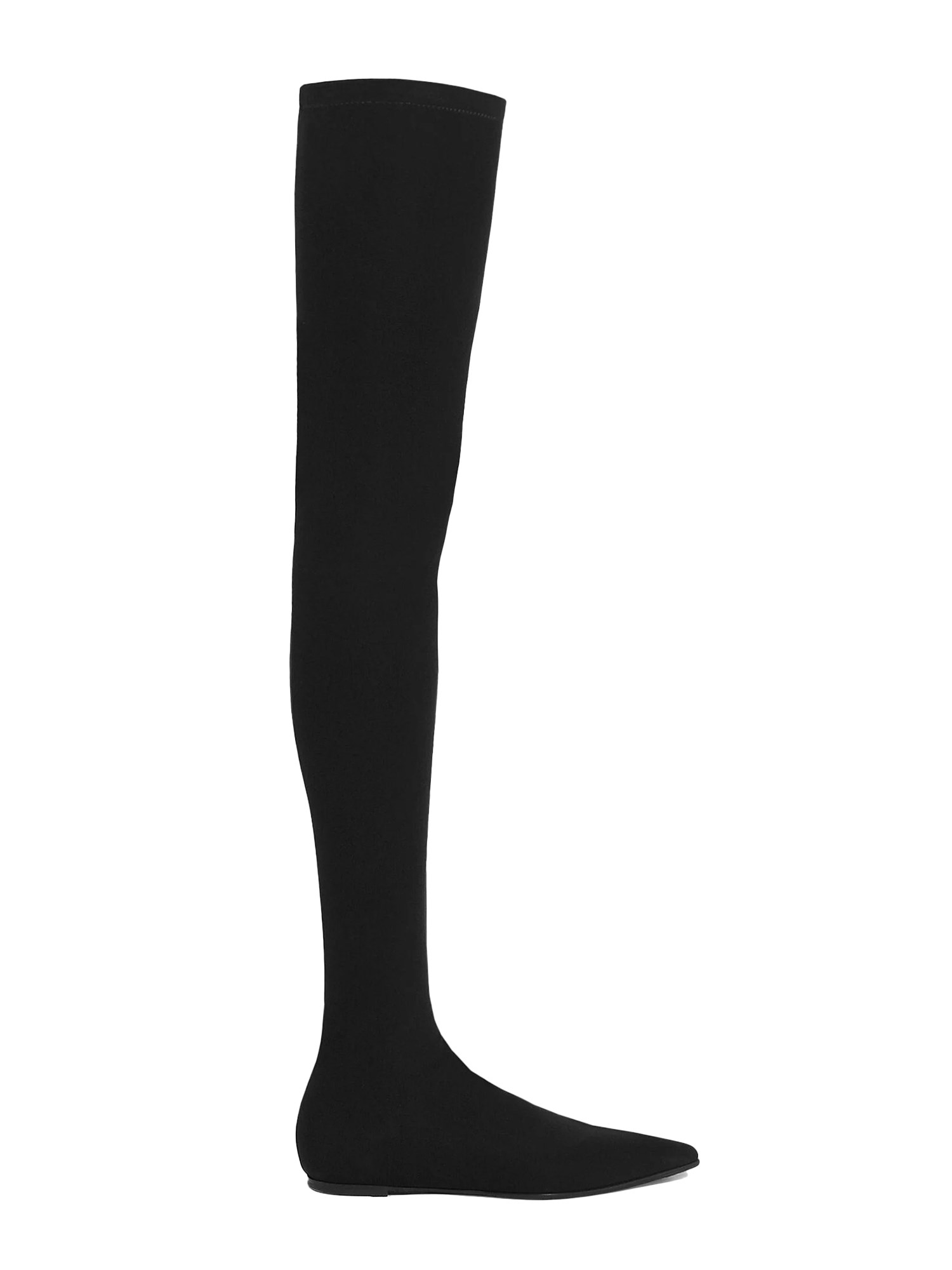 Shop Dolce & Gabbana Stretch Jersey "cuissard" Boot In Black