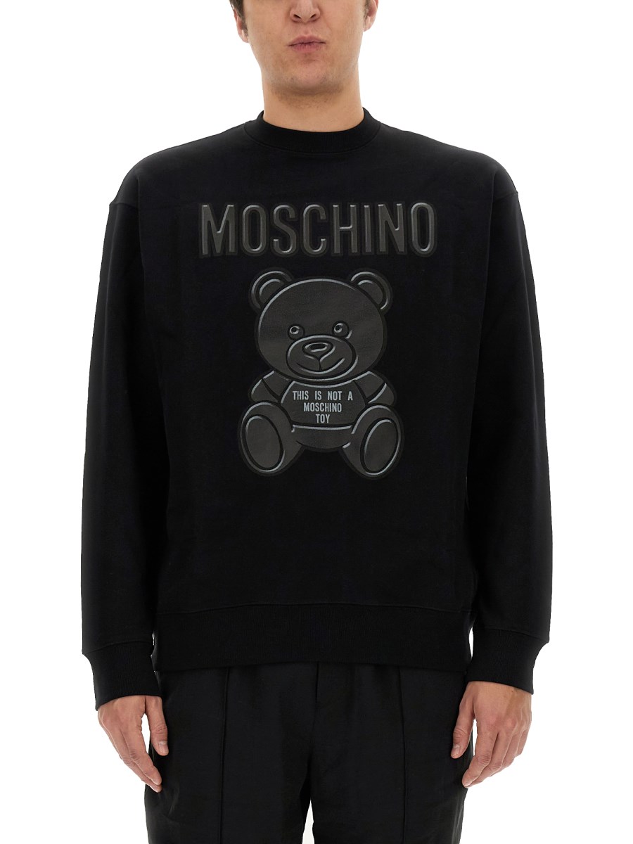 Moschino Kid-Teen - Teen Black Teddy Bear Hoodie