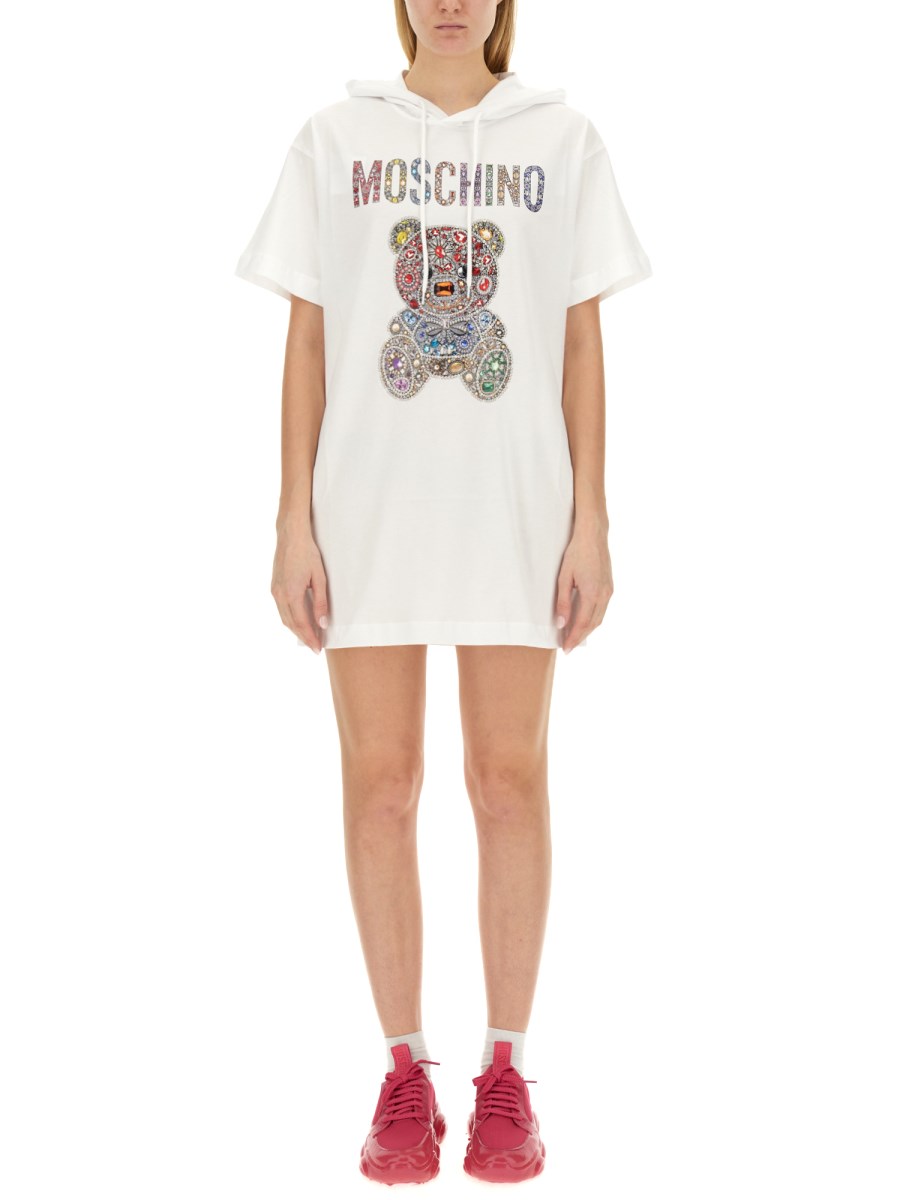 Moschino teddy-bear-print discount tee dress