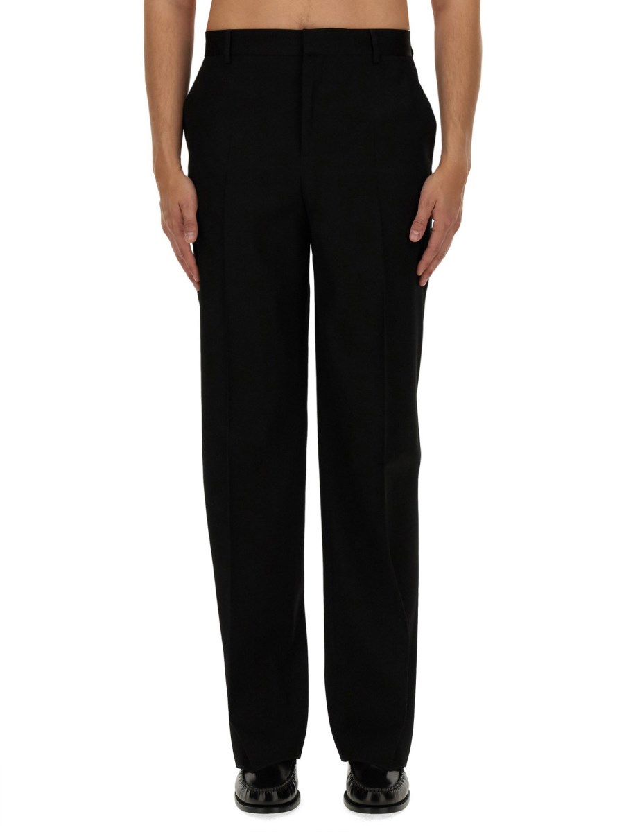 VERSACE PANTALONE FORMAL IN TWILL DI LANA