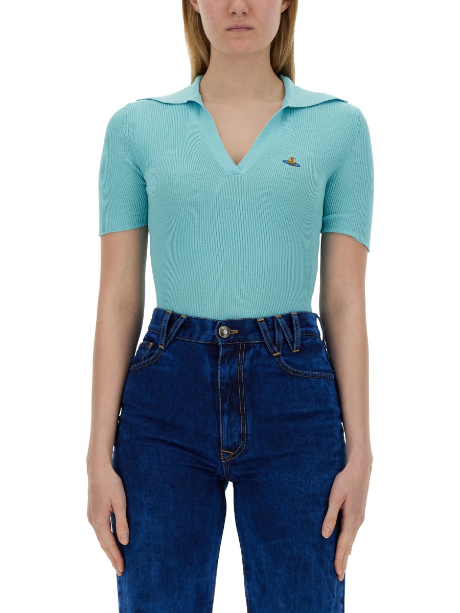 Navy vivienne westwood polo best sale