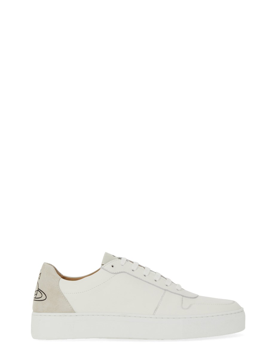 VIVIENNE WESTWOOD SNEAKER IN PELLE CON LOGO