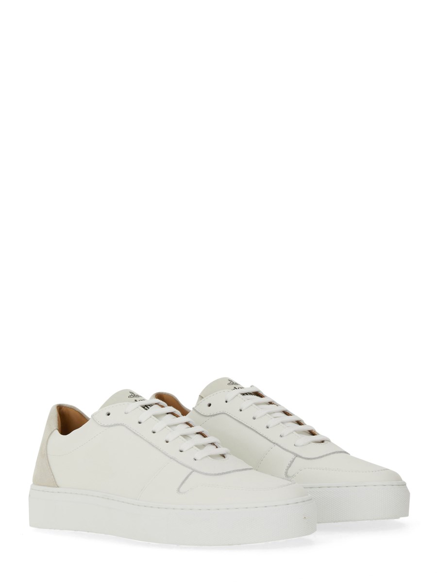 VIVIENNE WESTWOOD - LEATHER SNEAKER WITH LOGO - Eleonora Bonucci