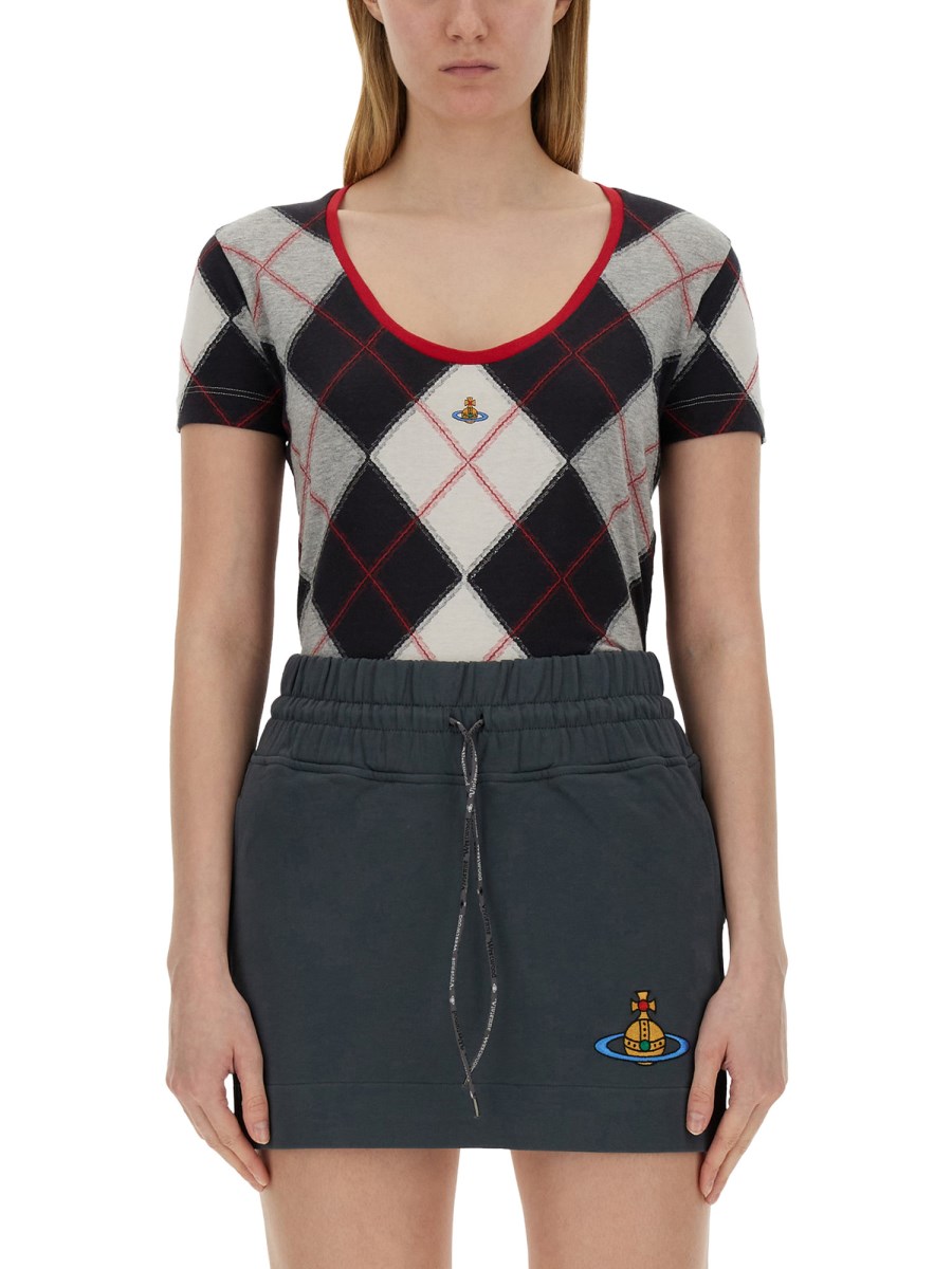 Tシャツ・カットソー Vivienne Westwood Micro Lollo T-Shirt Micro Lollo T-shirt in WHITE | Vivienne Westwood®